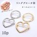 66. кольцо брошь шт. Circle / Heart 10 шт Gold серебряный ручная работа детали материал брошь металлические принадлежности 