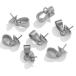  из нержавеющей стали палочки can есть жемчуг колпак [5 шт продажа серебряный ] 3mm/4mm/5mm/6mm.... рым-болт колпак 