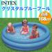 INTEX( Inte ks) crystal голубой бассейн 168cm 58446 винил бассейн (151cm~) бассейн сопутствующие товары пляж товары 3 кольцо бассейн 