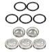 LIKENNY high quality master cylinder verification window brake fluid verification window 5 set 18mm master cylinder site mirror gasket 