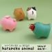 PK-92929-32[ зажим держатель ]harapeko animal. .......DECOLE декоративный элемент re офисная работа сопутствующие товары канцелярские принадлежности место хранения стол 