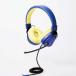  Elecom ge-ming headset проводной детский низкий громкость specification складной вращение Mike с подлокотниками 4 высшее φ3.5mm темно-синий × желтый 