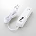 USB ответвление /USB женский ×4/AC×2/ кабель 1.5m/3.4A/ белый 