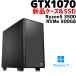 �y���ÃQ�[�~���OPC�z�V�i�P�[�X�g�p GeForce GTX1070/Ryzen 5 3500/16GB/NVMe M.2 SSD 500GB �V�i + HDD 1TB/Windows11