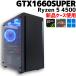 �y���Î���Q�[�~���OPC�z�V�i�P�[�X / GeForce GTX 1660 SUPER / Ryzen 5 4500 / 16GB / NVMe SSD 512GB + HDD 500GB / Windows11