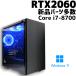 �y���ÃQ�[�~���OPC/�V�i�p�[�c�����zGeForce RTX2060/Core i7-8700/16GB/SSD 512GB �V�i + HDD 2TB/Windows11