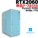 �y���ÃQ�[�~���OPC�z�V�i�P�[�X�g�p GeForce RTX2060 / Ryzen 5 5500 / 16GB / NVMe M.2 SSD 1TB �V�i / Windows11 / �R���p�N�g