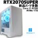 �y���ÃQ�[�~���OPC/�V�i�p�[�c�����zGeForce RTX2070 SUPER/Core i7-8700/16GB/NVMe M.2 SSD 1TB �V�i + HDD 2TB/Windows11