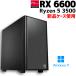 �y���ÃQ�[�~���OPC�z�V�i�P�[�X�g�p / Radeon RX 6600 / Ryzen 5 3500 / 16GB / SSD 512GB + HDD 1TB / Windows11 / �T�C�h�t���[
