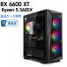 �y���Î���Q�[�~���OPC�z�V�i�P�[�X�g�p / Radeon RX 6600 XT / Ryzen 5 3600X / 16GB / M.2 SSD 500GB / Windows11