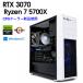 �y���Î���Q�[�~���OPC�zCPU�N�[���[�V�i�g�p / GeForce RTX 3070 / Ryzen 7 5700X / 16GB / M.2 NVMe SSD 1TB + HDD 2TB / Windows11