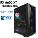 [ б/у собственное производство ge-mingPC] новый товар кейс использование / Radeon RX 6600 XT / Ryzen 5 3600 / 16GB / M.2 SSD 512GB + HDD 500GB / Windows11