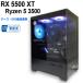 �y���Î���Q�[�~���OPC�z�P�[�X�ESSD�V�i�g�p / Radeon RX 5500 XT / Ryzen 5 3500 6-Core / 16GB / M.2 SSD 480GB / Windows11