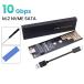 M.2 SSD attached outside case M.2 NVME &amp; SATA both correspondence SSD case USB C conversion 10Gbps dual protocol [K3]