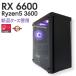 �y���Î���Q�[�~���OPC�z�V�i�P�[�X / Radeon RX 6600 / Ryzen5 3600 / 16GB / SSD 1TB / Windows11