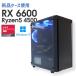 �y�l�������܂���/���Î���Q�[�~���OPC�z�V�i�P�[�X�g�p / Radeon RX 6600 / Ryzen5 4500 / 16GB / SSD 1TB / Windows11