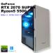 �y���쒆�ÃQ�[�~���OPC�z�V�i�P�[�X�g�p / GeForce RTX 2070 SUPER / Ryzen5 5500 / 16GB / NVMe SSD 1TB �V�i / Windows11