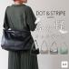 DOT��STRIPE ��������V�����_�[ M �h�b�g�A���h�X�g���C�v ���m�s�A �V�����_�[�o�b�O �΂ߊ|�� �΂߂��� �~�j�V�����_�[ ���f�B�[�X �o�b�O ����