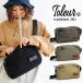 toleur ショルダーバッグ 鞄 カバン BAG スクエア ハリ加工キャンバス カウレザー 牛革 ジップ コットン 斜め掛け 肩掛け カジュアル