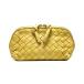 [ б/у ] Bottega Veneta сетка cosme сумка косметичка 132533 V0013 7702 желтый двойной застежка-молния открытие и закрытие Bottega Veneta