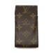  Louis * Vuitton футляр для карточек M63024 монограмма сигарета кейс LOUIS VUITTON Brown унисекс б/у 