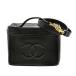 [ последнее снижение цены ]CHANEL ( Chanel ) черная икра s gold vanity 2WAY сумка Black сумка ручная сумочка / сумка / сцепление used:AB[ROR]