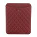 [ б/у ] CHANEL ( Chanel ) matelasse овчина iPad кейс мелкие вещи мобильный кейс Red серебряный металлические принадлежности красный красный 