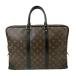  Louis Vuitton монограмма мака sa-poruto при . man Voyage портфель M40225 женский кожа Brown б/у 