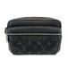 LOUIS VUITTON Louis * Vuitton bam сумка * уличный сумка-пояс M30245 монограмма Eclipse Taiga лама черный мужской б/у 