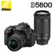 ニコン デジタル一眼レフカメラ D5600 Nikon ダブルズームキット D5600-WZ-BK