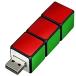 【在庫目安：お取り寄せ】 GREEN HOUSE GH-UFD4GRBC USBフラッシュメモリ キューブ型 4GB