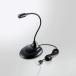 ELECOM HS-MC07UBK подставка Mike / гибкий arm / mute кнопка имеется / LED установка / USB-A/ черный 