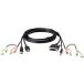 ATEN 2L-7D02DH 1.8m USB KVM кабель (HDMI-DVI-D изменение, аудио коннектор приложен )