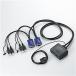 ELECOM KVM-KUS USB соответствует кабель в одном корпусе переключатель D-sub соответствует / 2 шт. переключатель / звук переключатель / под рукой переключатель 
