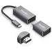 Bauihr USB Type C to HDMI VAG 変換アダプター, USB-C HDMI 変換 4K@30Hz + USB-C VGA 映像変換 FHD + HDMI VGA アダプタ 1080P