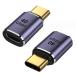 USB 4.0 Type C �ϊ��A�_�v�^1�� �^�C�vC �����A�_�v�^�X�g���[�g �k�� U�^ USB4.0�����A�_�v�^ 40Gbps�����]�� PD100/5A�}���[�d 90�x 8K@60Hz�f���o�͑Ή� �֘A�摜2