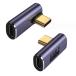 USB 4.0 Type C �ϊ��A�_�v�^1�� �^�C�vC �����A�_�v�^�X�g���[�g �k�� U�^ USB4.0�����A�_�v�^ 40Gbps�����]�� PD100/5A�}���[�d 90�x 8K@60Hz�f���o�͑Ή� �֘A�摜3