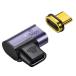USB 4.0 Type C USB-C�}�O�l�b�g���ϊ��A�_�v�^1�� �}�O�l�b�g�����z�� �^�C�vC ���� �X�g���[�g �k�� ���p90�x 40Gbps�����]�� �֘A�摜3