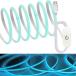 LED лента свет / ice blue / COB / лента свет / 3m / USB подача тока / высокая плотность / ширина 5mm / непрямое освещение / двусторонний лента искривление деформация возможность / режет 