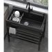  black sink garden sink kitchen sink place attaching single outdoors for rust . made of stainless steel simple drainage sink indoor, garage for high capacity stand-alone sink business use kitchen sink 