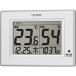  rhythm (RHYTHM)CITIZEN Citizen thermometer hygrometer clock attaching digital life navi D200A white 10.5×14.5×2.4cm 8RD200-A03