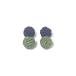  резина запонки (Knot Cuff Links кафф links Raver запонки запонки кнопка ) / темно-синий + moss green 