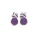  резина запонки (Knot Cuff Links кафф links Raver запонки запонки кнопка ) / лиловый + белый × лиловый 