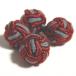  резина запонки (Knot Cuff Links кафф links Raver запонки запонки кнопка ) / wine red × серый 