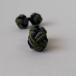  резина запонки (Knot Cuff Links кафф links Raver запонки запонки кнопка ) / moss green × серый × темно-синий 