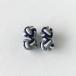  резина запонки (Knot Cuff Links кафф links Raver запонки запонки кнопка ) / серый × белый × голубой 