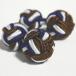  резина запонки (Knot Cuff Links кафф links Raver запонки запонки кнопка ) / French шоколад × белый × голубой 