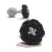 BUTTON CUFFKNOTS( резина запонки узел запонки )| черный × жемчуг серый 