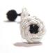 BUTTON CUFFKNOTS( резина запонки узел запонки )| белый × черный 