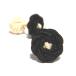 BUTTON CUFFKNOTS( резина запонки )| черный × шампанское 